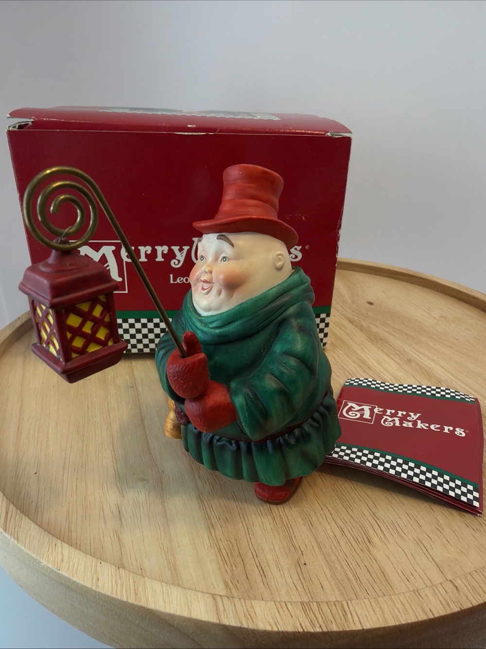 Vintage Dept 56 Merry Makers Leo The Lamp A Lighter Monk In New Original Box 4.5